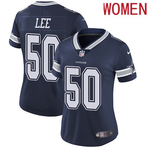 2019 Women Dallas Cowboys #50 Lee blue Nike Vapor Untouchable Limited NFL Jersey style 2
